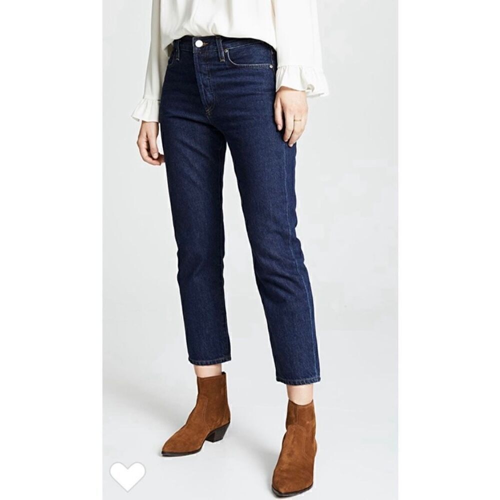 Goldsign Low Slung Straight Leg Jeans in Covell Size 26